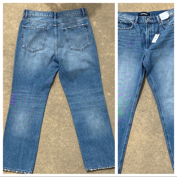 Express Jeans/ Straight ankle High Rise - Picture 3 of 7